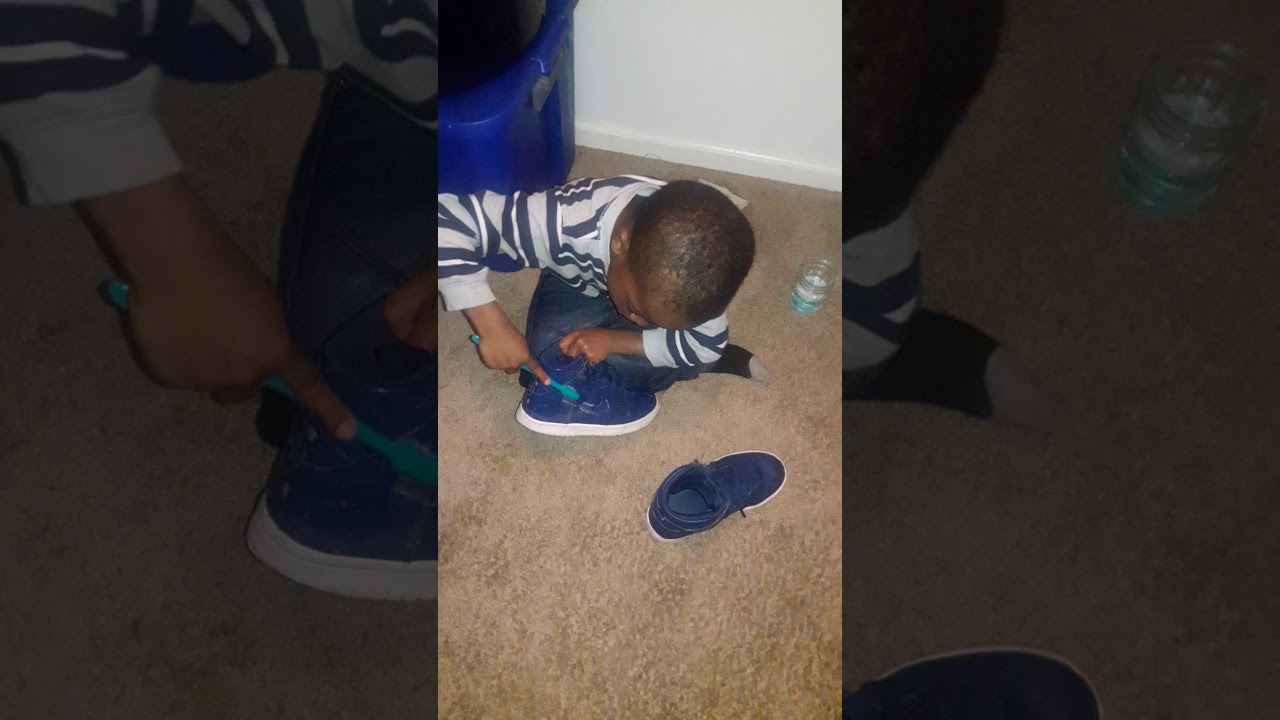 How to clean shoes with soap and water YouTube