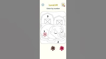 Dop 3 level 64: color by number  #shorts #viral  #trending #gaming #dop3