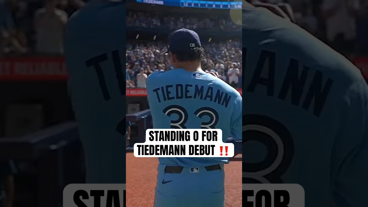 An unforgettable ovation on an unforgettable day for Ricky Tiedemann 🙌 #MLB #Toronto #BlueJays