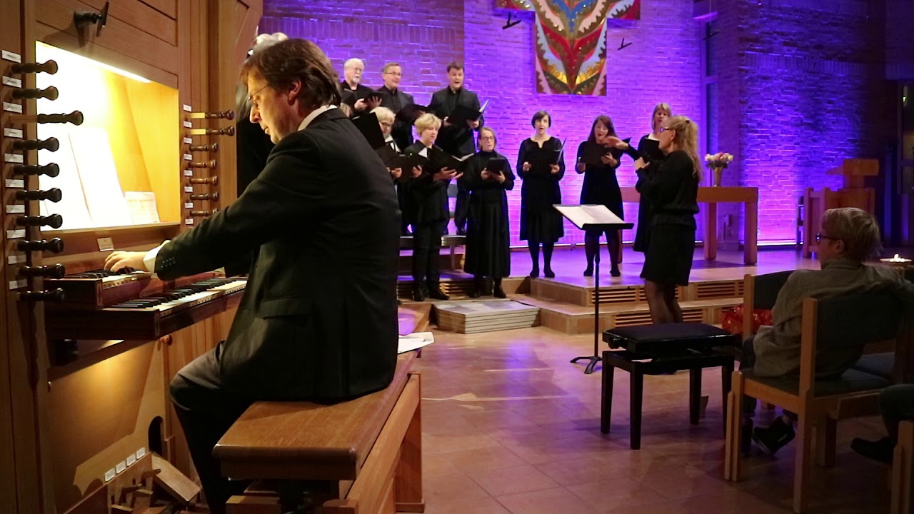 Dagen är nära av G F Händel  Ansgarskyrkans i Lidingö Vokalensemble med Mathias Kjellgren vid orgeln