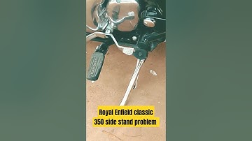 royal Enfield classic 350 bike side stand problem. #shortsvideo #motovlog  #trending #shorts