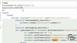 PHP16:Caclulator(PHP Code)