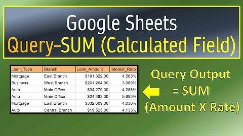 Google Sheets Query Sum Calculated Field