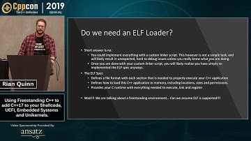 Using Freestanding C++ for C++17 in Shellcode, UEFI, Embedded & Unikernels - Rian Quinn  CppCon 2019