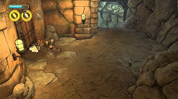 Knack - Chap 2-3: Bomb Throwing Goblin & Three-Arrow (Slipery Rocks) Combat Action, Sun Stones