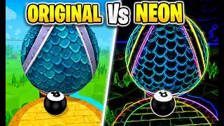 Going Balls Pool Ball: Original vs Custom Neon Style screenshot 2