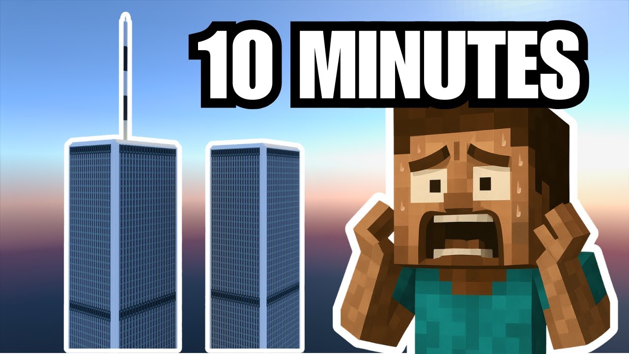 I Built the Twin Towers in Minecraft in Just 10 Minutes