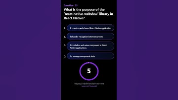 What is the purpose of the react native webview library in React Native