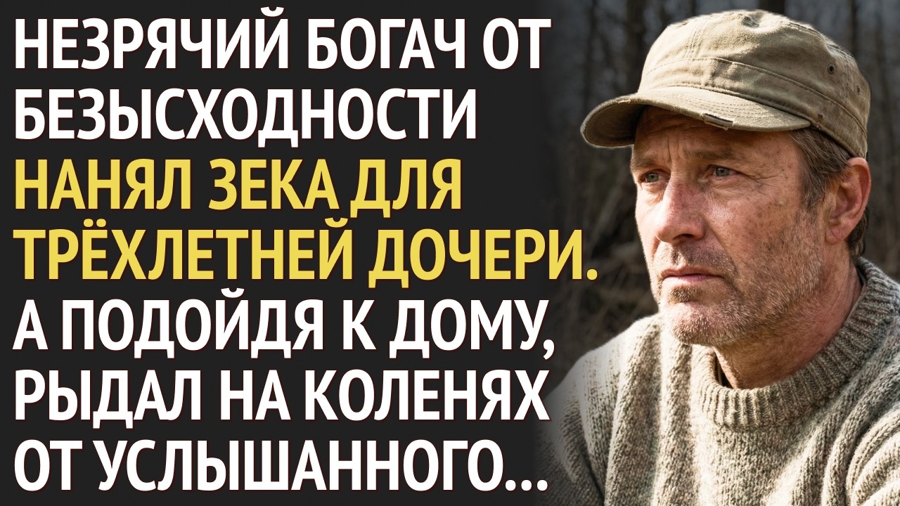 Ослепший БОГАЧ нанял БЫВШЕГО ЗЕКА для 3-х летней ДОЧЕРИ. На следующий день, он рыдал на коленях...