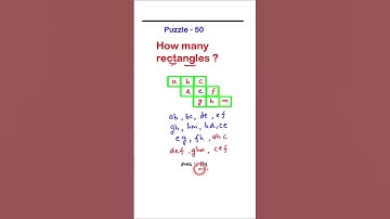 How many rectangles? puzzle mental ability question