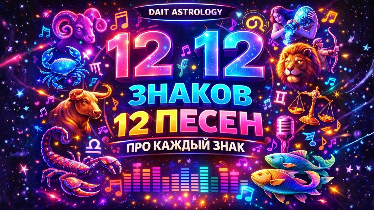 12 ЗНАКОВ ЗОДИАКА 12 ТРЕКОВ ♈♉♊♋♌♍♎♏♐♑♒♓