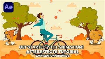 Stapsgewijze tutorial voor het animeren van een personage op een fiets in After Effects