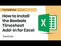 How to install the beebole addin for microsoft excel