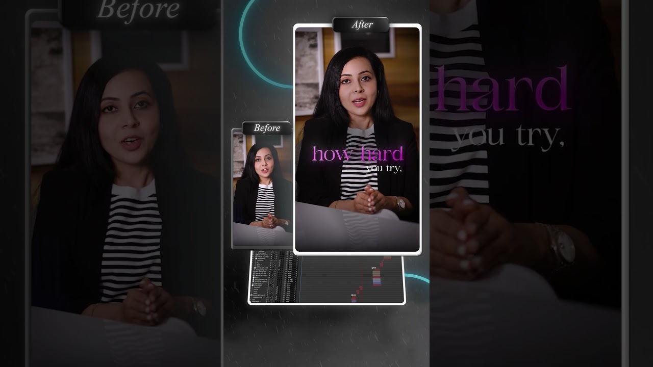 Before vs After Editing | Short Form Transformation #shorts #beforeafter #editing