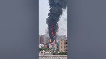 Changsha Telecom Building Fire ！！