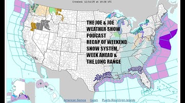 Joe & Joe Weather Show  Week Ahead Starts Cold Finishes Mild & Rainy Northeast & Middle Atlantic