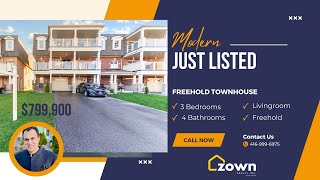 3 Bedroom Freehold Townhouse For Sale In Pickering | 1777 Carousel Dr