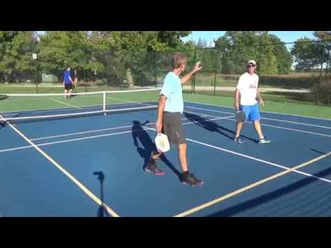 Lake Forest Open Pickleball Mark Howard Doug Huff vs Ben Tomasino Jeff Miller 10-08-2016