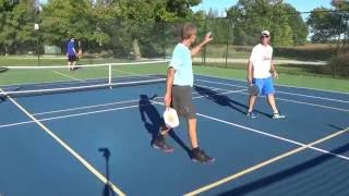 Lake Forest Open Pickleball Mark Howard Doug Huff vs Ben Tomasino Jeff Miller 10-08-2016