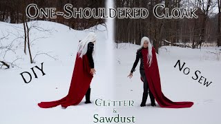 One-Shouldered Cloak | Easy, No Sew | Manon Blackbeak