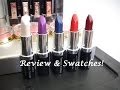 Manic Panic Lipstick Review &amp; Swatches!!!