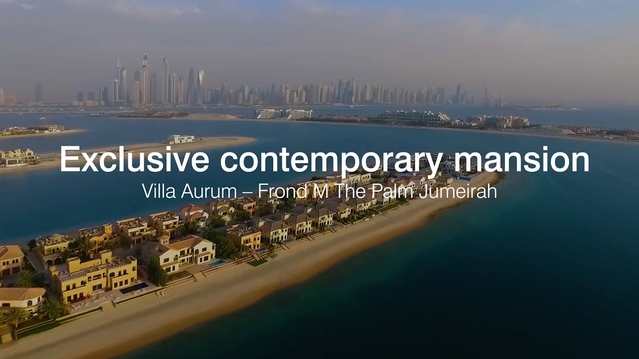 4K The Palm Jumeirah Dubai Luxurious Villa Aurum | Exclusive Contemporary Mansion - haus & haus