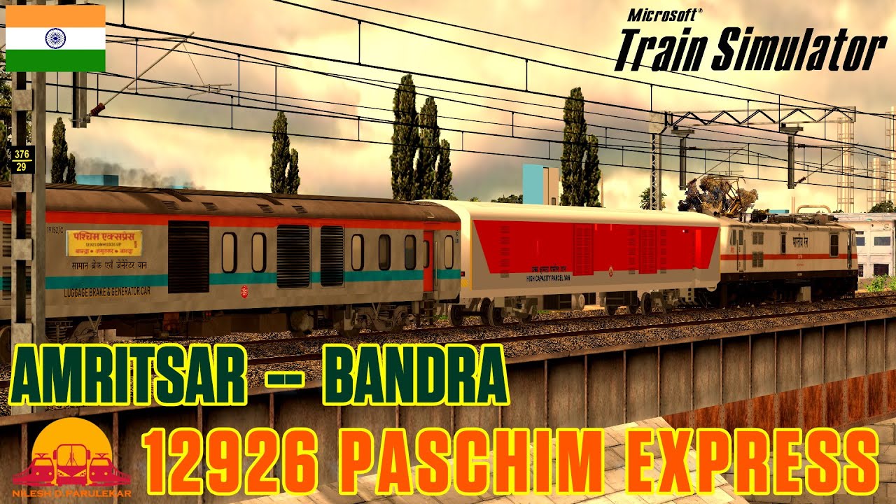Paschim Express | पश्चिम एक्सप्रेस | 12926 | Amritsar to Mumbai Train ...