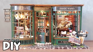 [4K] Magic Wand Shop  || DIY Miniature Dollhouse Kit - Harry Potter Style Relaxing Satisfying Video by Miniature Land 23,186 views 7 months ago 32 minutes