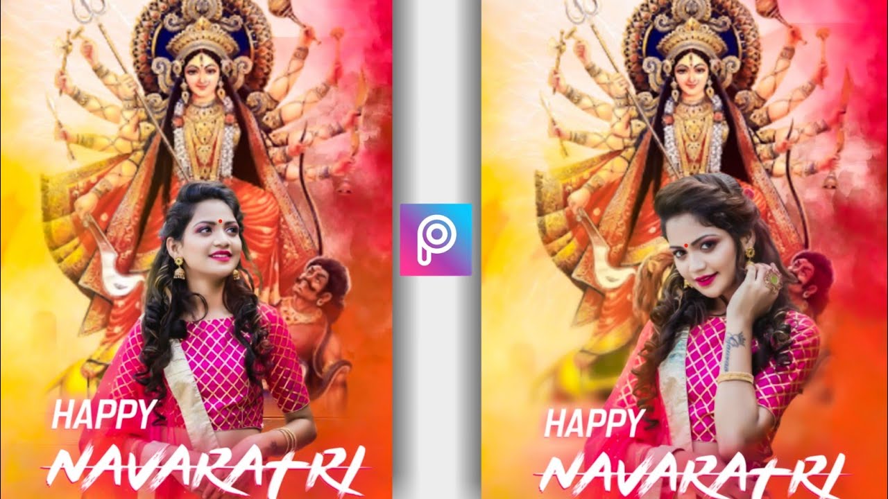 Durga Puja Photo Editing | Navratri Special Photo Editing | Picsart 2020