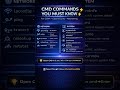CMD Commands You Must Know ⚡ (In 12 Seconds!)