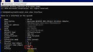 how to know wifi signal strength accurately on windows 10