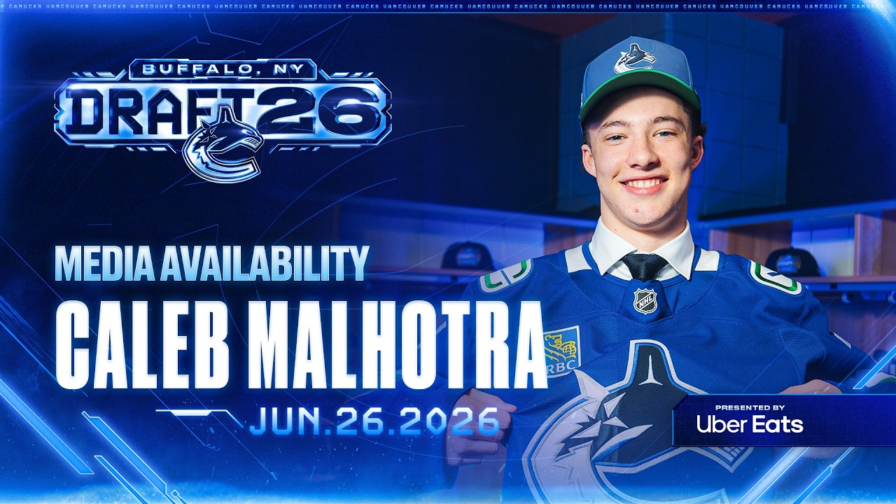 Caleb Malhotra Media Availability | Canucks Third Overall Pick | 2026 NHL Draft