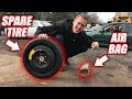 How High Can an Airbag LAUNCH a Spare Tire??