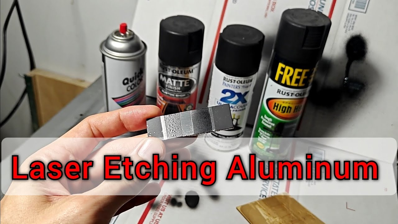 Laser Etching on CO2 Laser OMTECH diy comparison paint YouTube