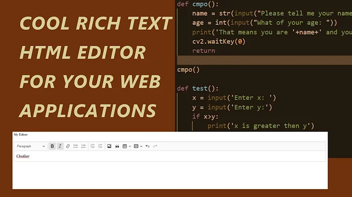 CkEditor 5: How to add a rich text Editor to your website.