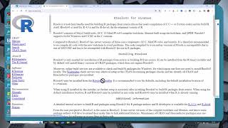 Installing R, R studio and Bioconductor on Windows