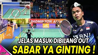 TETAP SABAR WALAU EMOSI DIKERJAIN WASIT ! Anthony Ginting Bungkam China Dengan Smash dan Tipu - tipu