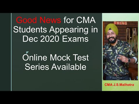 Online Mock Test Portal for CMA Intermediate & Final Students