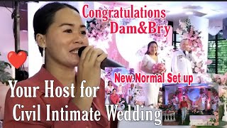 HOW TO HOST IN CIVIL(JUDGE) WEDDING CEREMONY-NEW NORMAL SET UP 2022/Mikaela JD