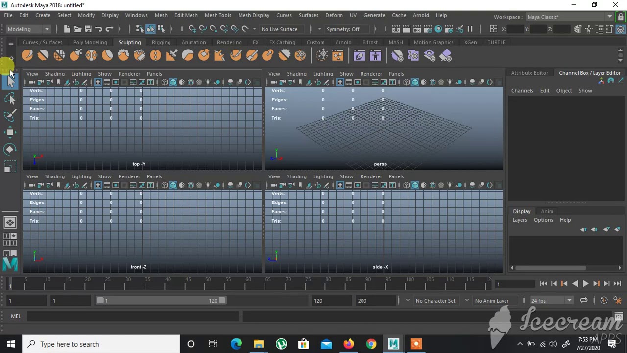 maya basic part01 - YouTube