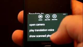 Speechy Pro Voice Translator, OCR Camera Recognition to Text Translation [WP7 App] screenshot 4