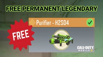 HOW TO UNLOCK LEGENDARY PURIFIER - H2SO4 IN COD MOBILE