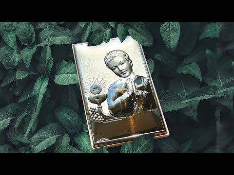Срібна ікона Перше Причастя для хлопчика (6,5 x 11 см) Valenti 81397 3L, видео 1