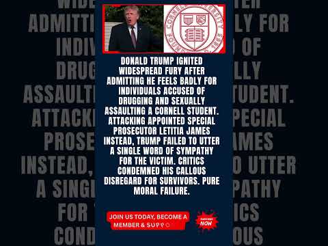 Donald Trump Sparks Fierce Backlash Expressing Sympathy For Accused In Cornell Assault Case