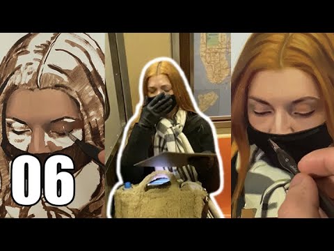 Painting Portraits NYC Subway Reactions Compilation  Devon Rodriguez