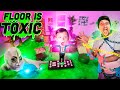 FLOOR IS LAVA in REAL LIFE but it's Toxic Slime (Save the World Challenge)