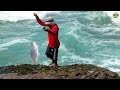 Pescador Pesca Corvina con Señuelo - Pesca de Corvinas