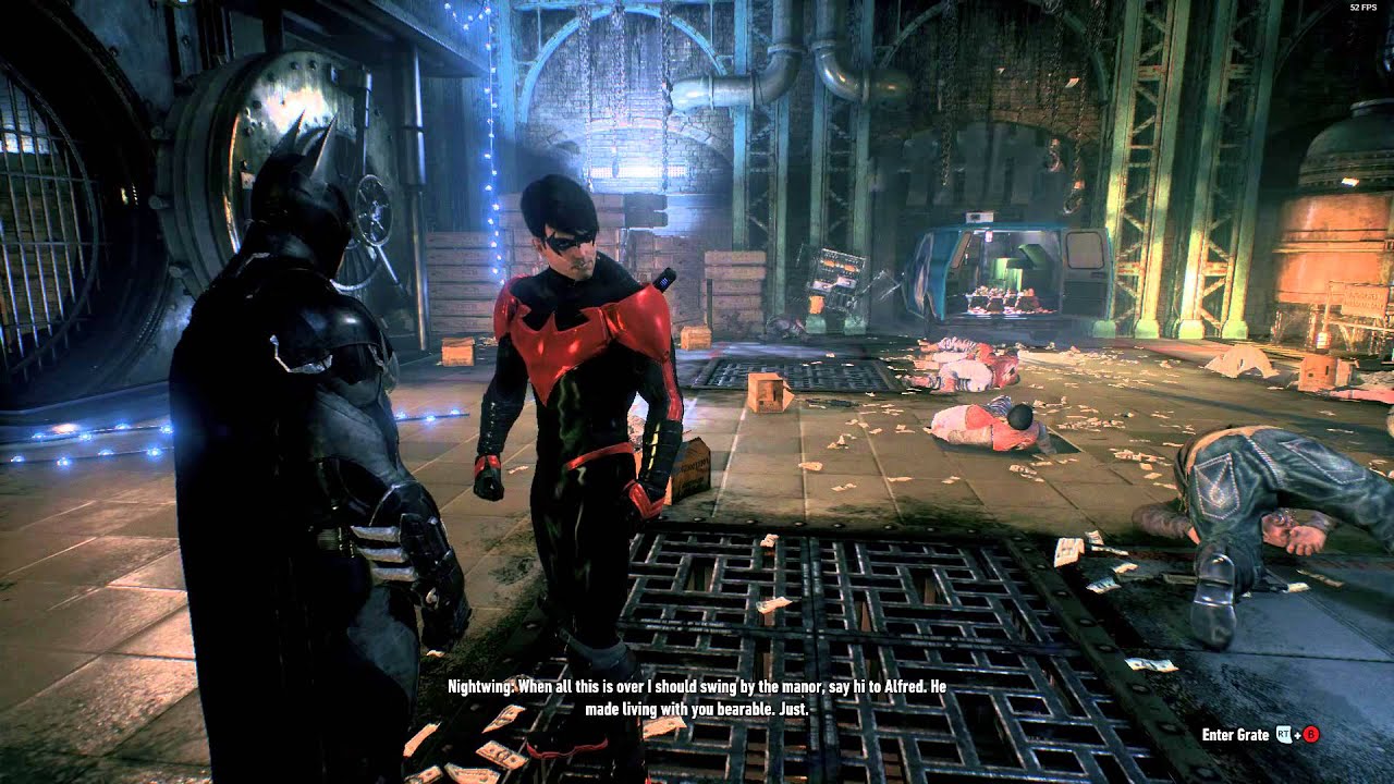 nightwing arkham city red