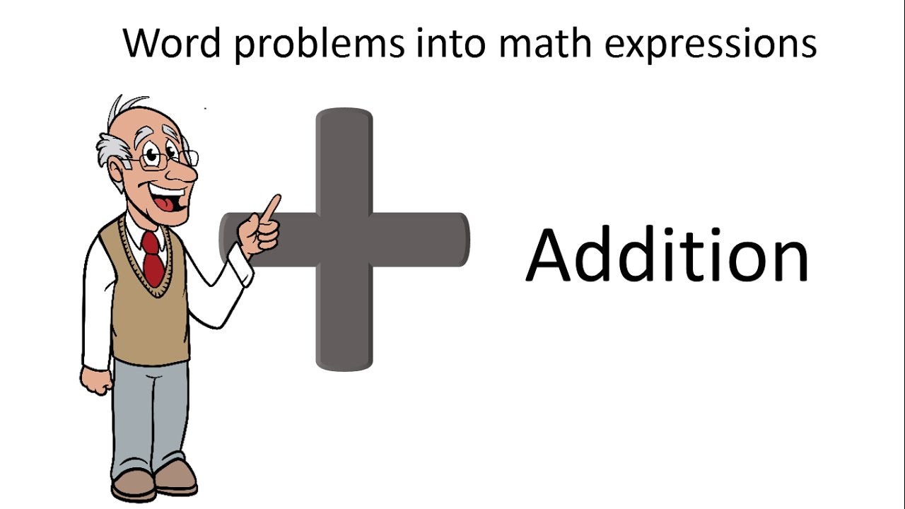 Translate word problems into mathematical expressions, addition 5 OA 2
