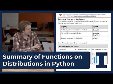 Summary of Functions on Distributions in Python - Data Science DISCOVERY - Uni. of Illinois (m5-03f)